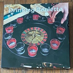Roulette Drinking Shot Glass Game Set New Sealed